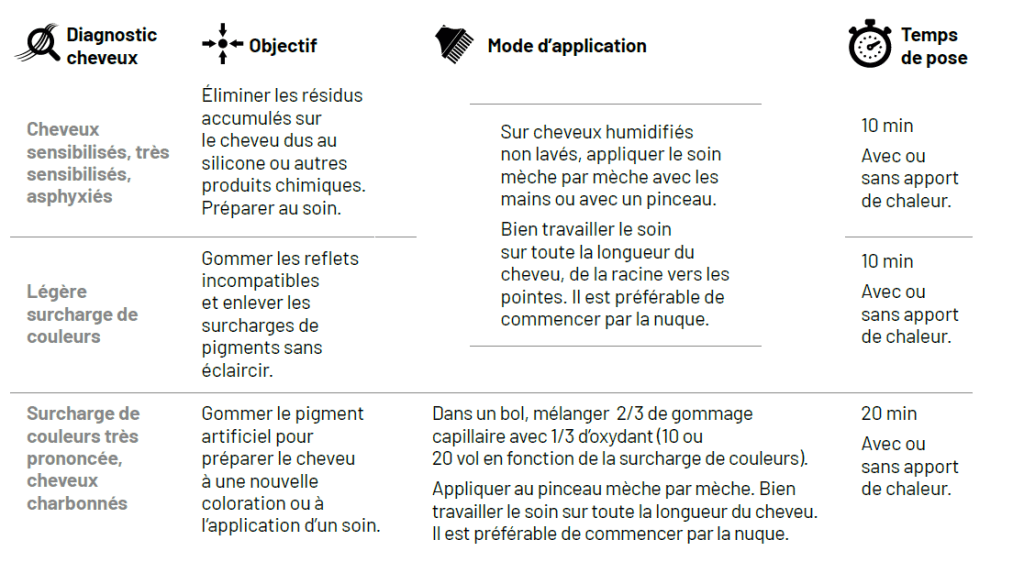 guide utilisation gommage