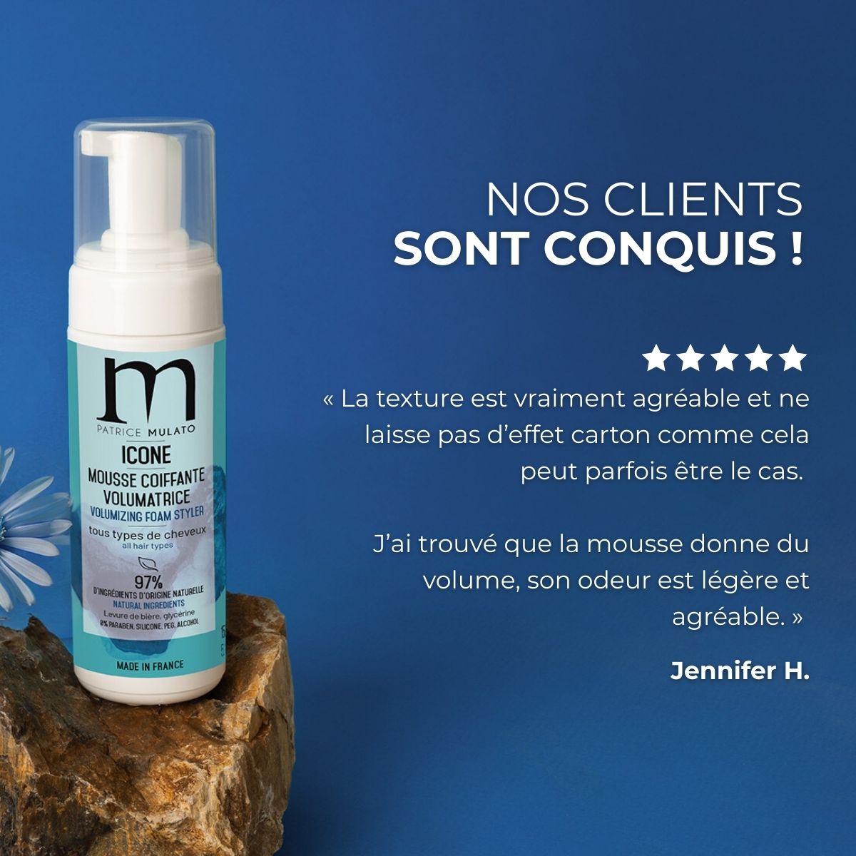 Volumising foam styler