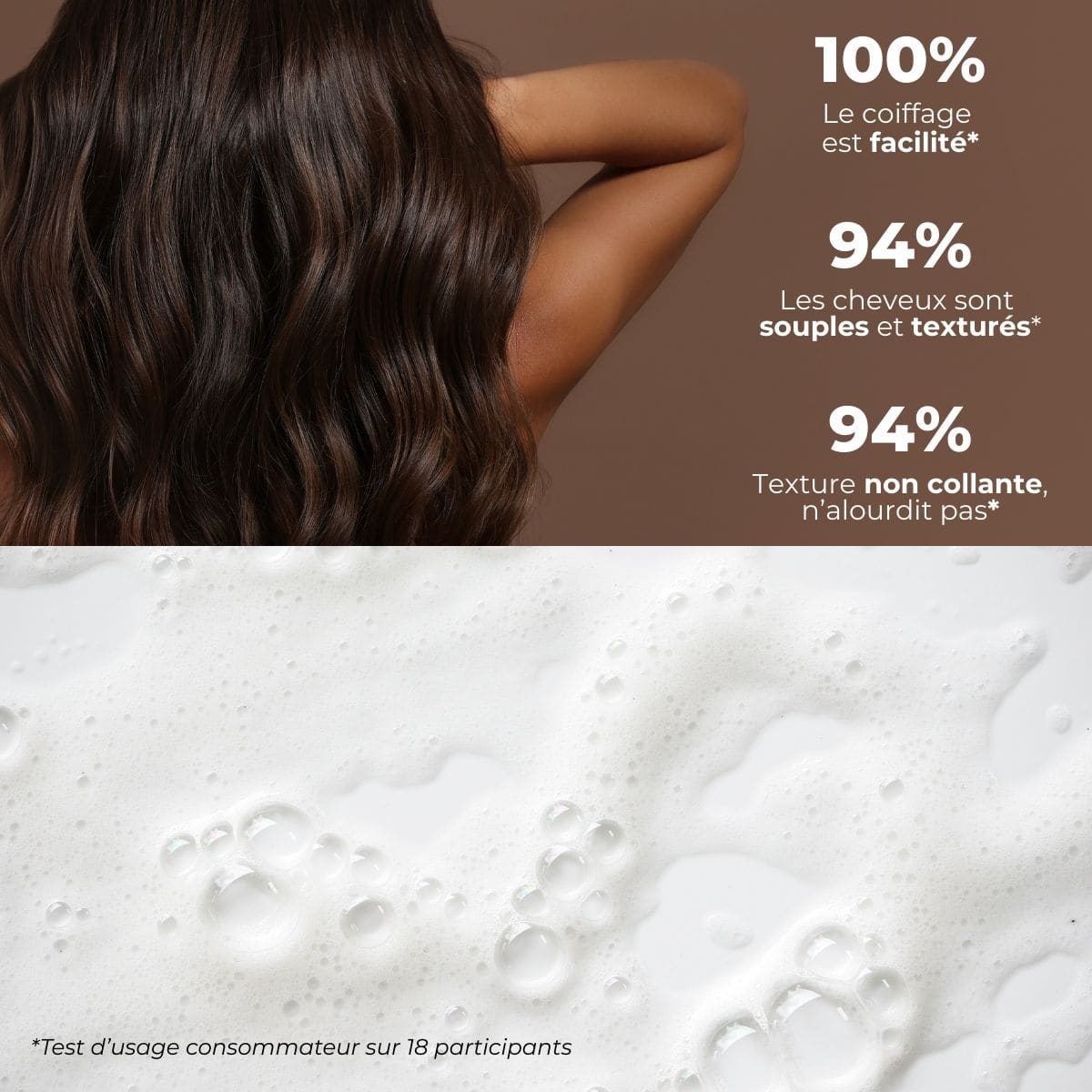 Volumising foam styler